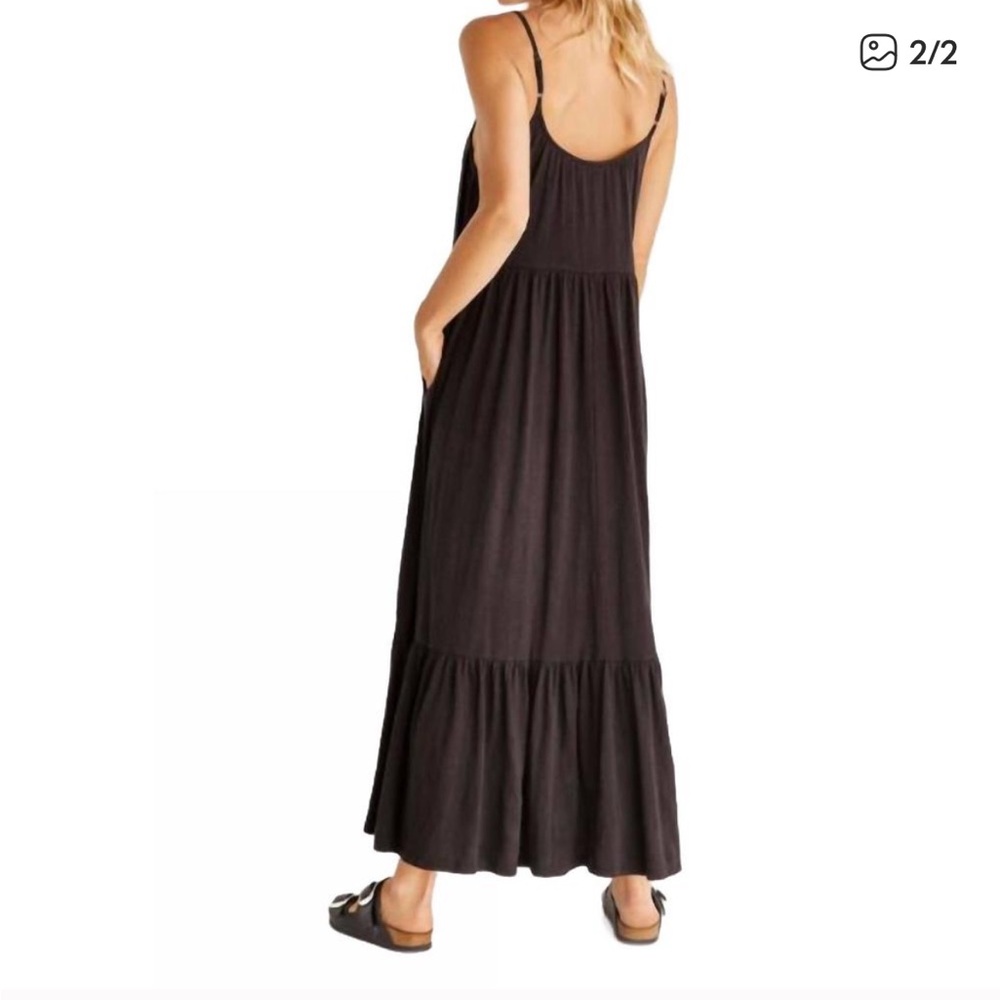 Z Supply Classic Black Midi Dress